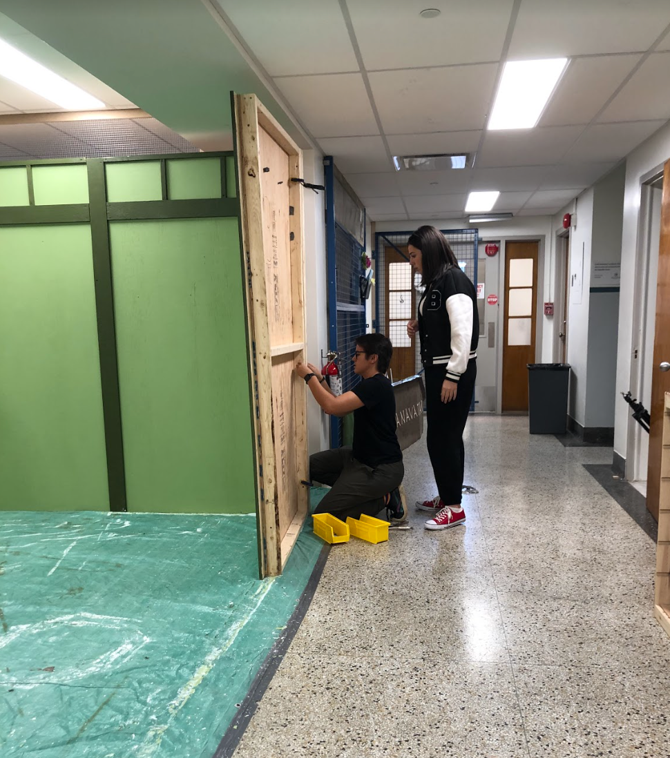 L'assemblement des murs du kiosque